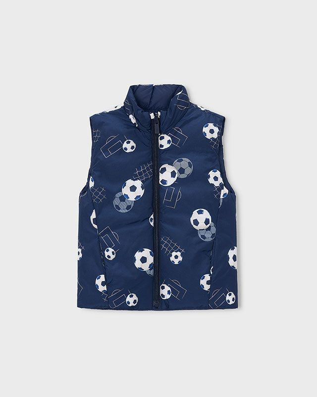 Gilet trapuntato bambino Mayoral reversibile palloni calcio Mayoral 2 Anni 92cm