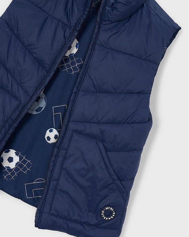 Gilet trapuntato bambino Mayoral reversibile palloni calcio Mayoral 2 Anni 92cm