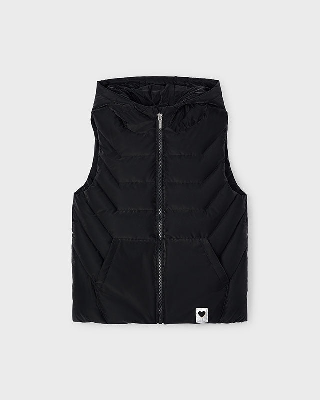 Giubbino Gilet imbottito bambina Mayoral nero Mayoral Nero