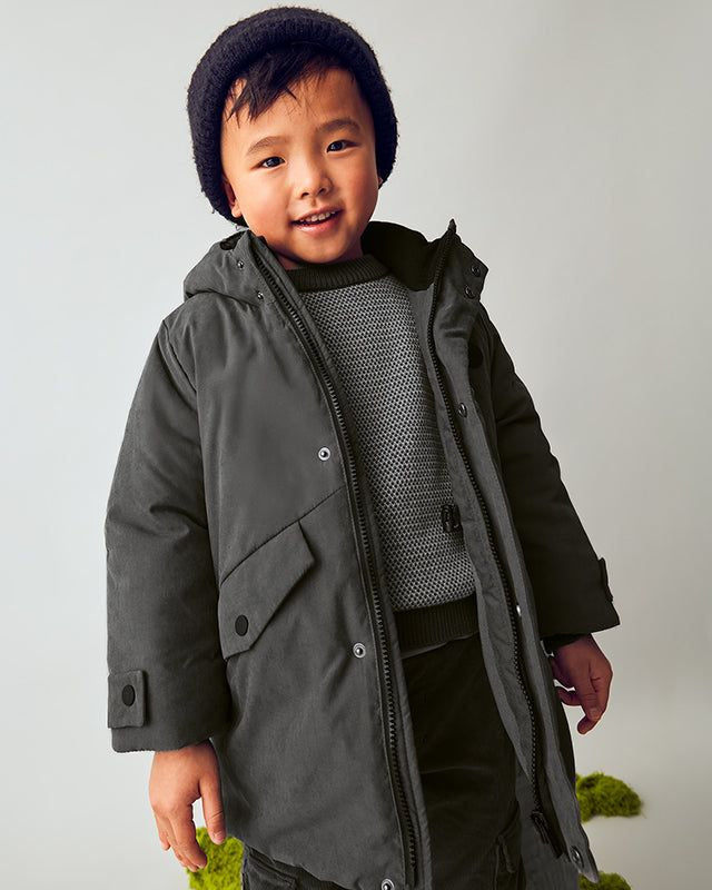 Giubbino parka bambino Mayoral grigio lavagna Mayoral 2 Anni 92cm