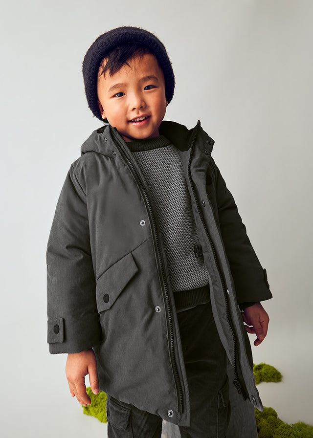 Giubbino parka bambino Mayoral grigio lavagna Mayoral 2 Anni 92cm