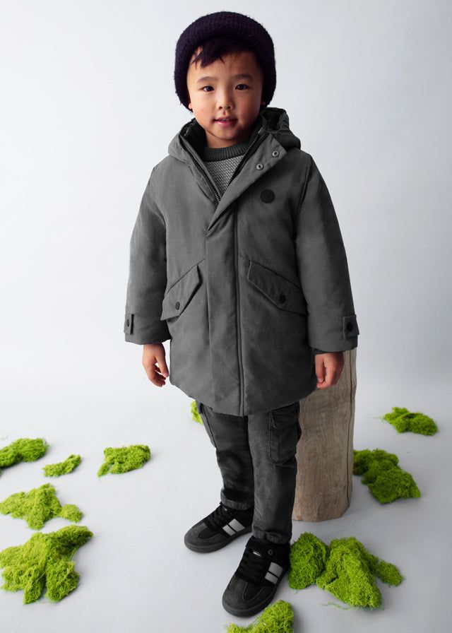 Giubbino parka bambino Mayoral grigio lavagna Mayoral 2 Anni 92cm