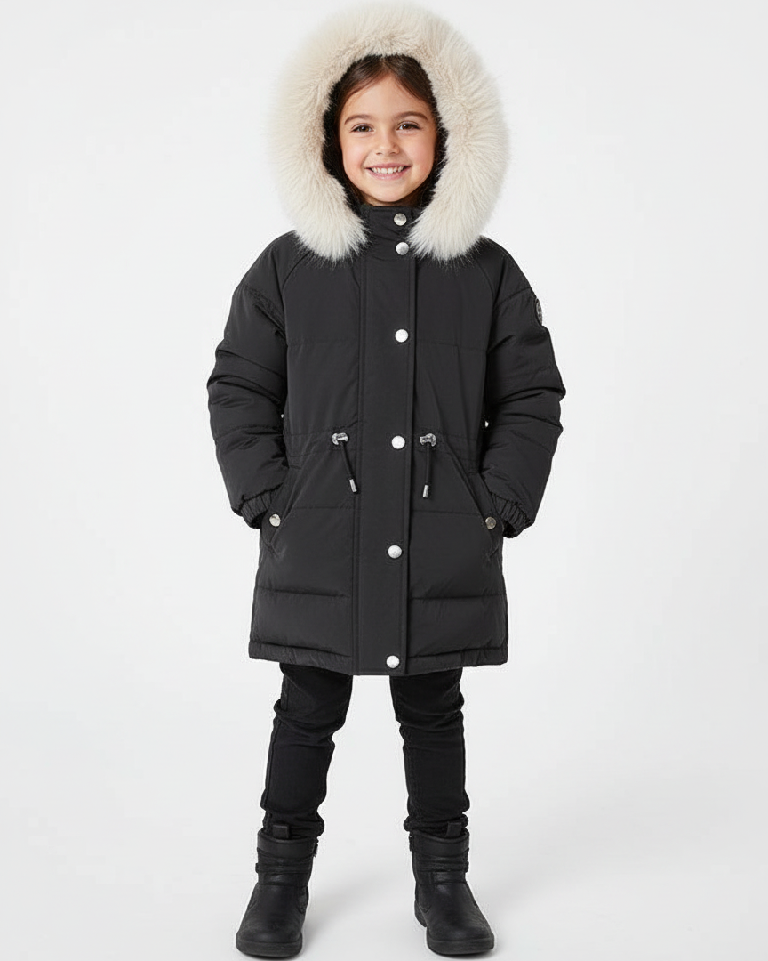 Giubbino Parka lungo bambina Mayoral color nero Mayoral Nero