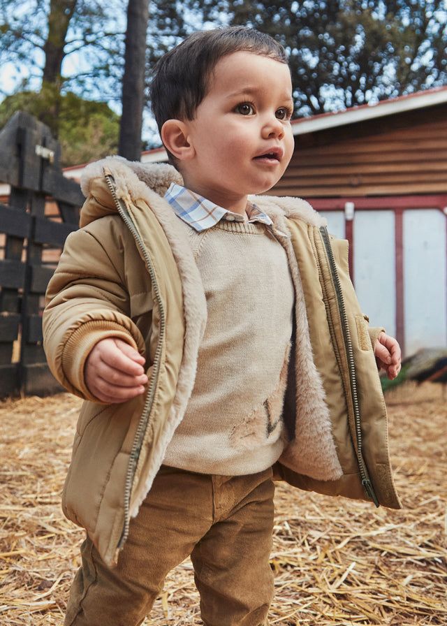 Giubbino pellicciotto neonato Mayoral beige Mayoral 6 Mesi 68cm