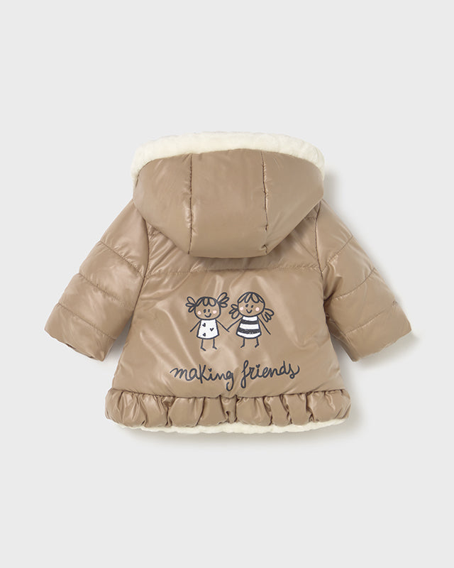 Giubbino reversibile neonata Mayoral Newborn caramello Mayoral 0-1 Mesi 55cm
