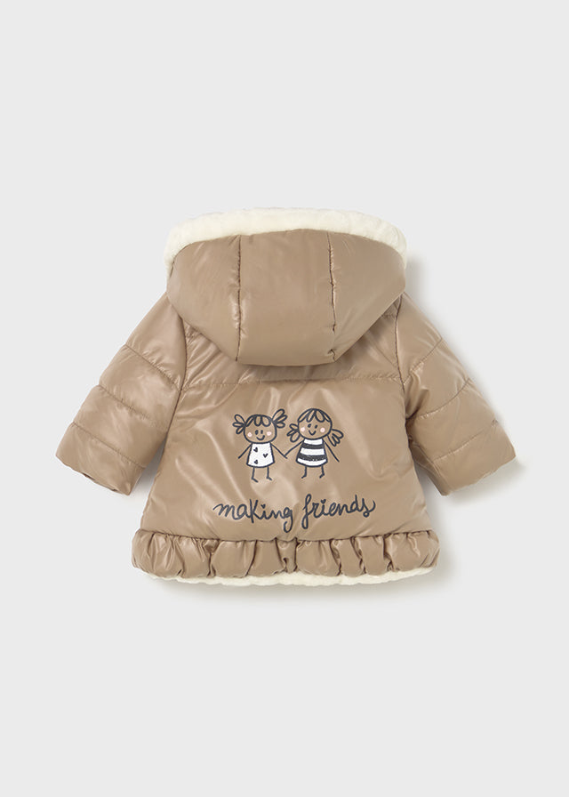 Giubbino reversibile neonata Mayoral Newborn caramello Mayoral 0-1 Mesi 55cm