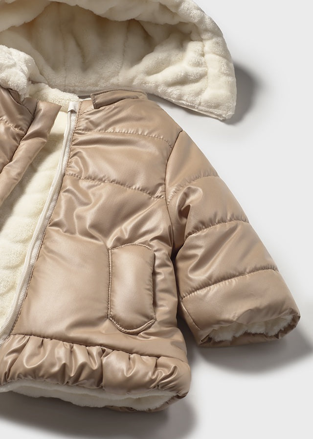 Giubbino reversibile neonata Mayoral Newborn caramello Mayoral 0-1 Mesi 55cm