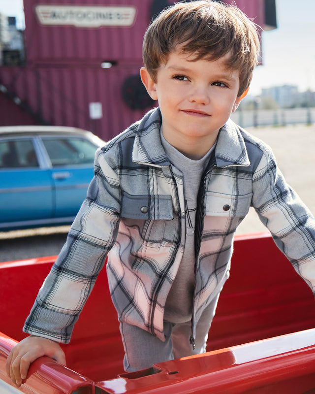 Giacca bambino Mayoral quadri azzurro Mayoral Azzurro