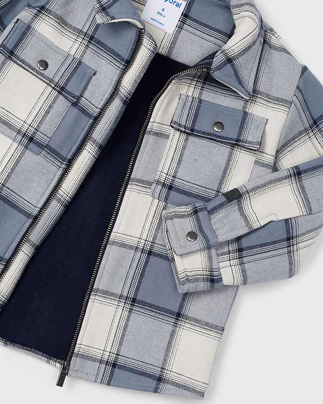 Giacca bambino Mayoral quadri azzurro Mayoral Azzurro