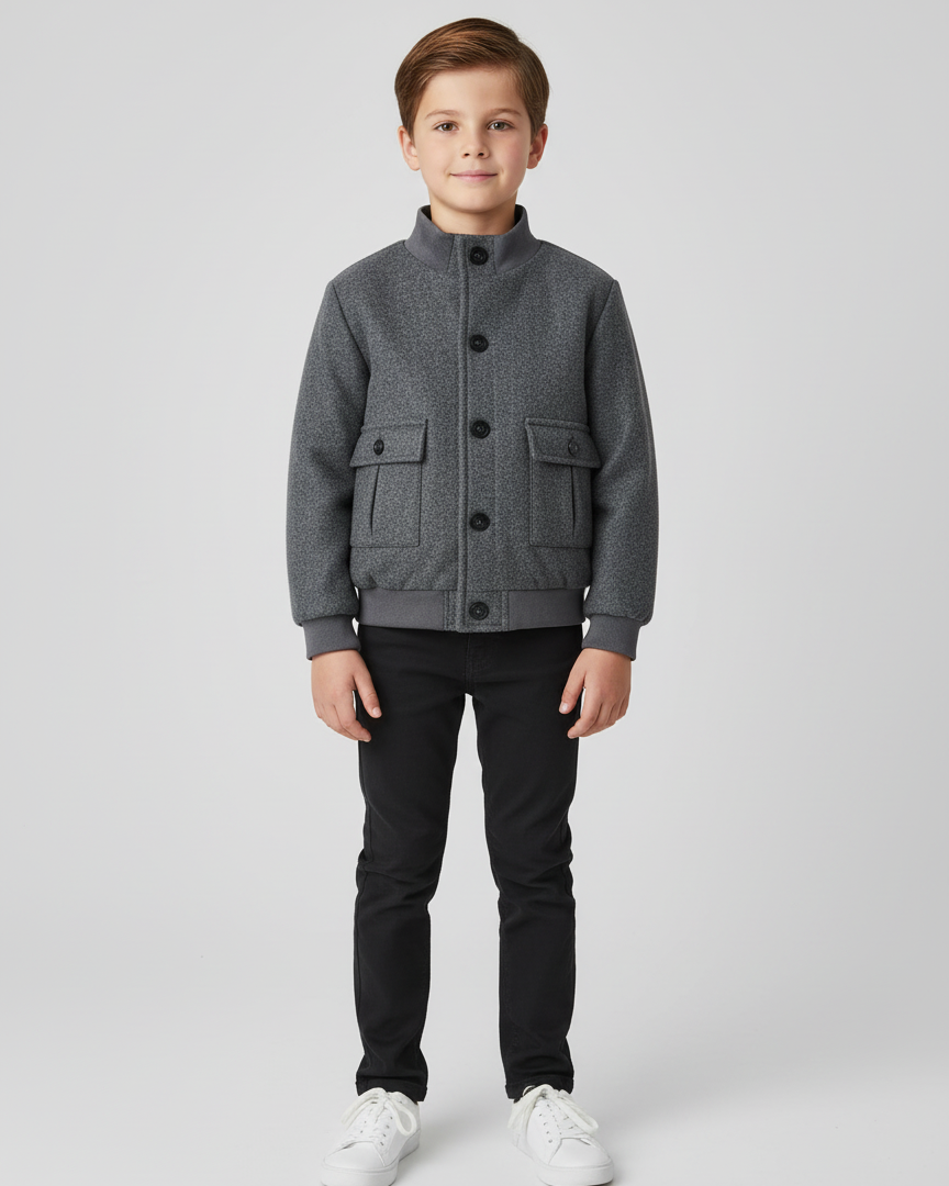 Giubbotto a giacca bambino Mayoral grigio scuro Mayoral Grigi