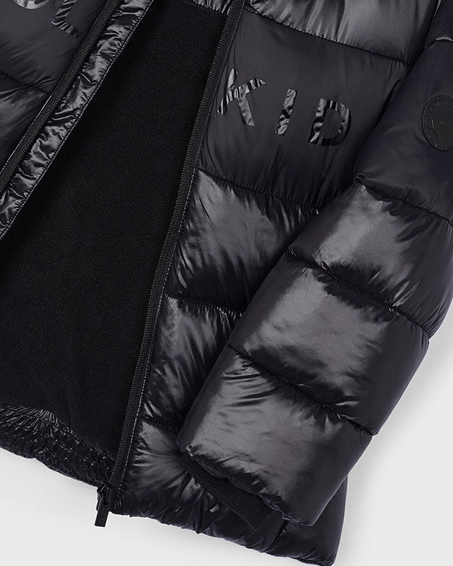 Giubbotto bomber con cappuccio bambino Mayoral nero Mayoral Nero