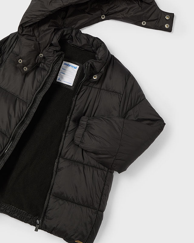 Giubbotto cappuccio rimovibile bambino Mayoral nero Mayoral Nero