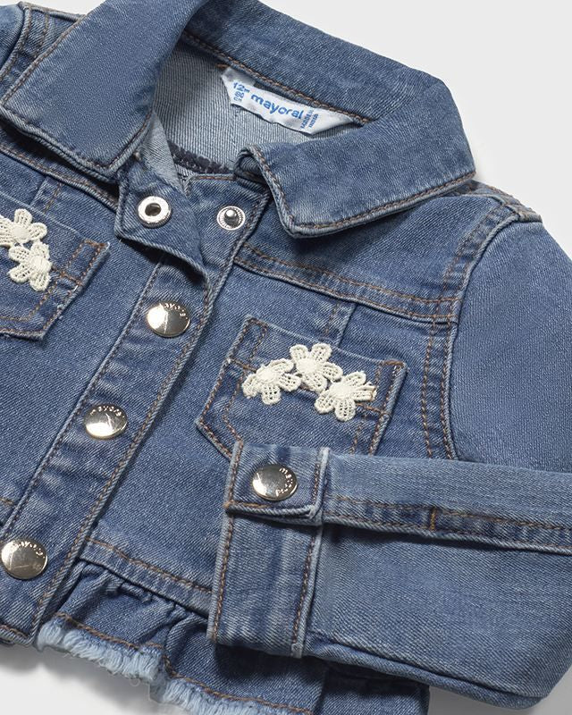 Giubbotto jeans volant neonata Mayoral blu medio Mayoral Blu