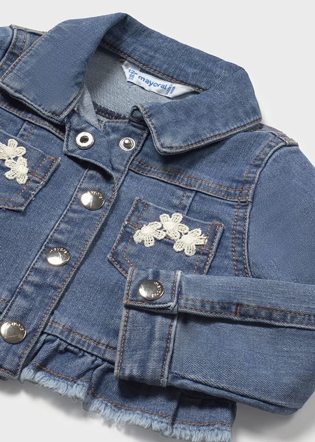 Giubbotto jeans volant neonata Mayoral blu medio Mayoral Blu