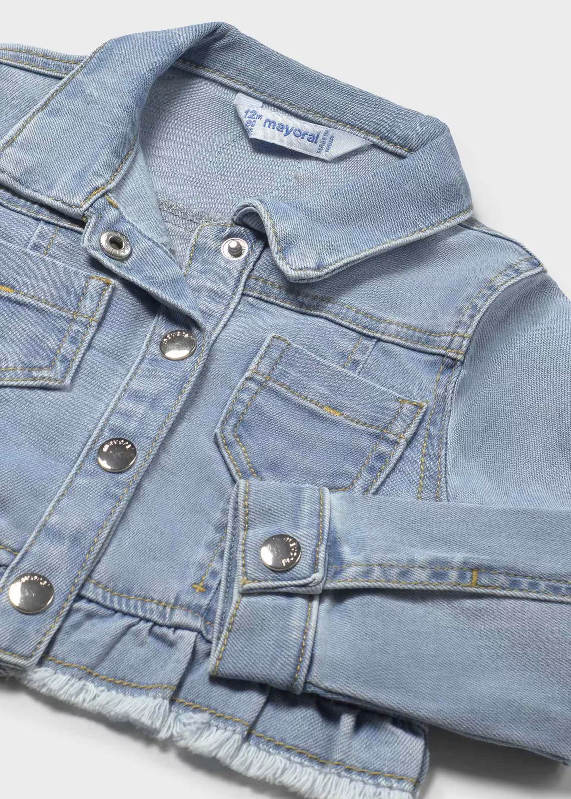Giubbotto jeans volant neonata Mayoral chiaro Mayoral 6 Mesi 68cm