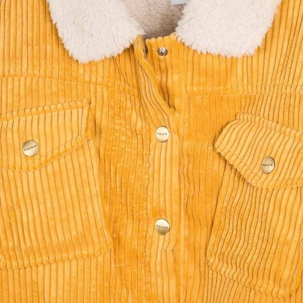 Giubbotto manica lunga ragazza Mayoral velluto Giallo - ErreGiModaBimbo