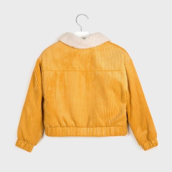 Giubbotto manica lunga ragazza Mayoral velluto Giallo - ErreGiModaBimbo