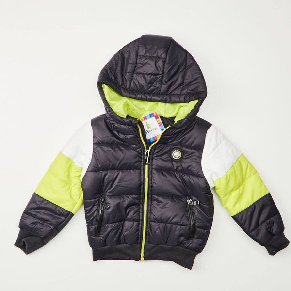 Giubbotto neonato Ativo invernale tricolor con bussola nero - ErreGiModaBimbo