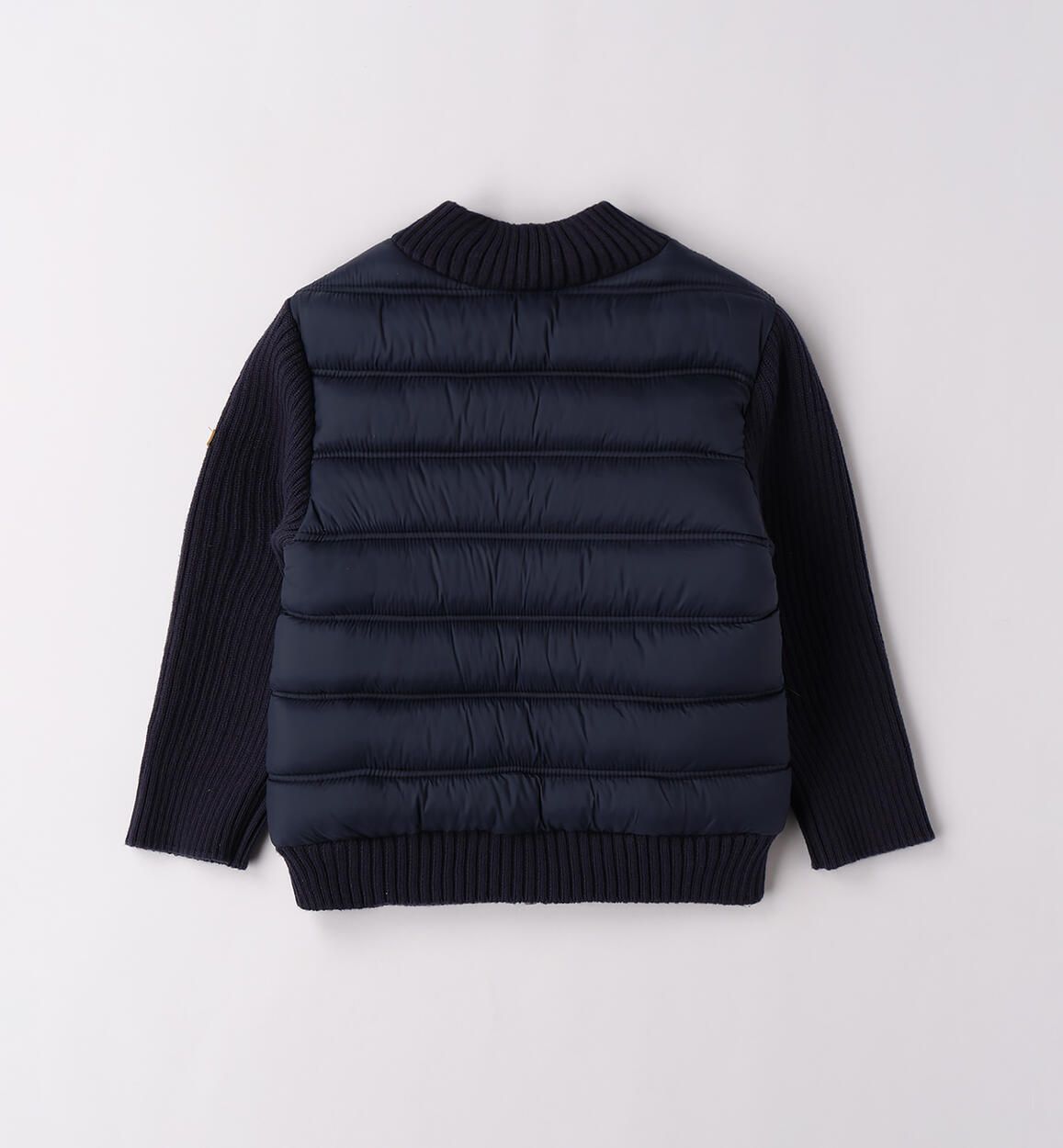 Giubbotto piumino manica tricot bambino iDO blu navy iDO 9 Mesi 74cm