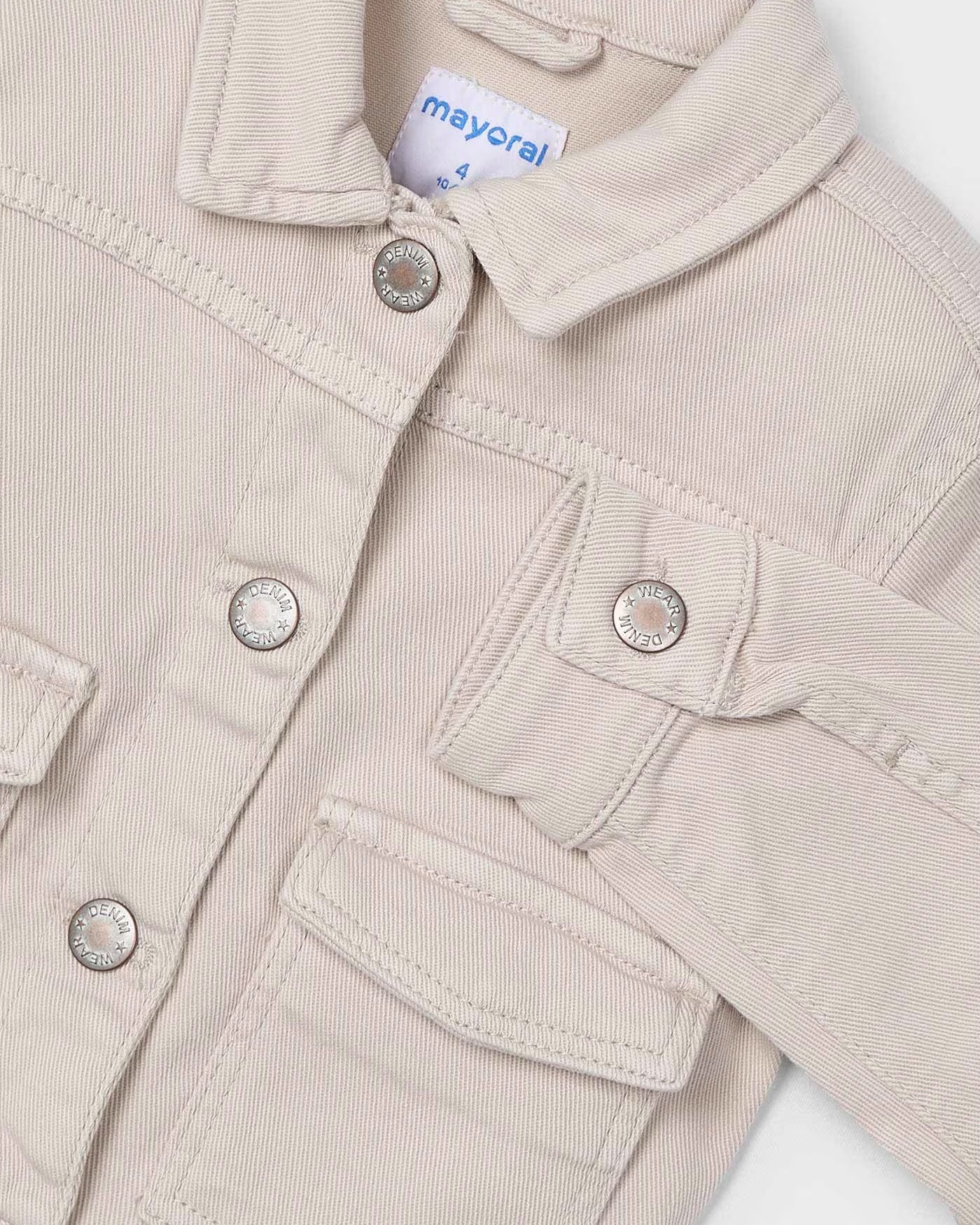 Giubbotto twill bambina Mayoal beige sabbia Mayoral Beige