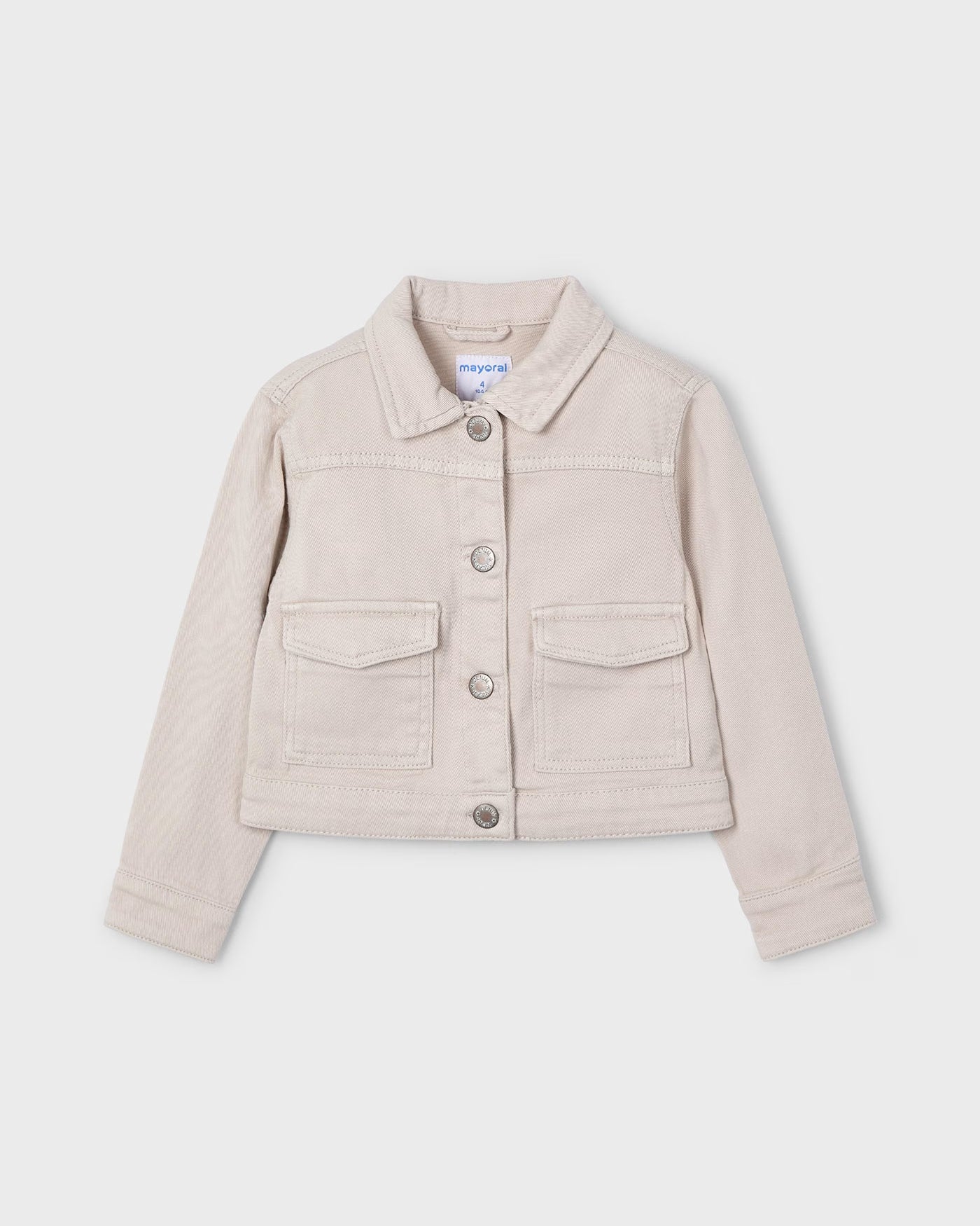 Giubbotto twill bambina Mayoal beige sabbia Mayoral Beige