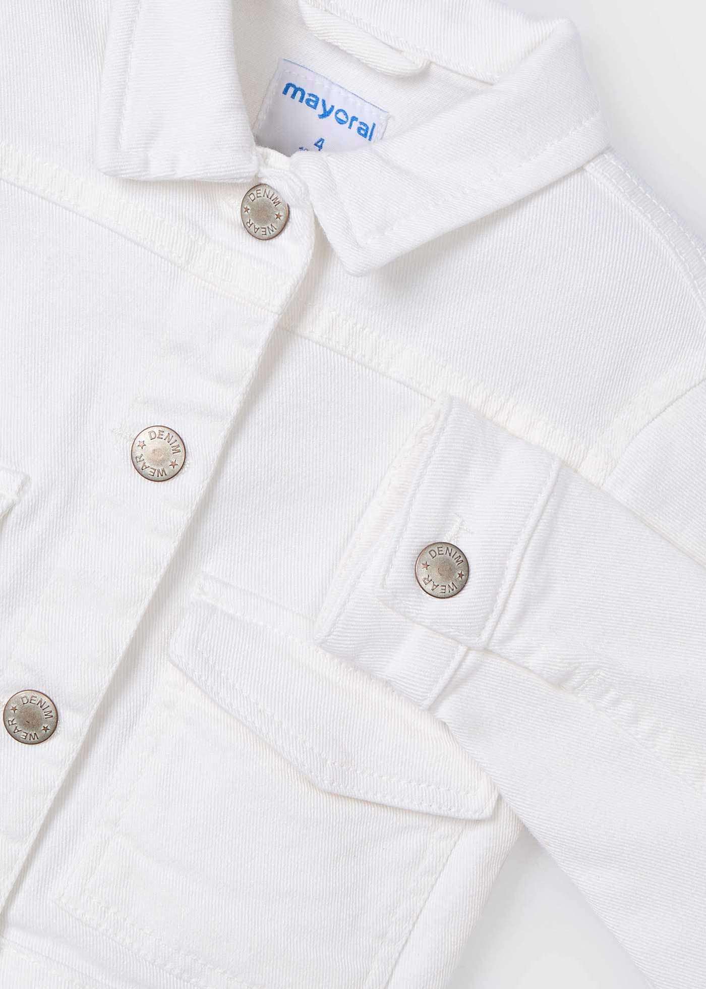 Giubbotto twill bambina Mayoral panna Mayoral Panna