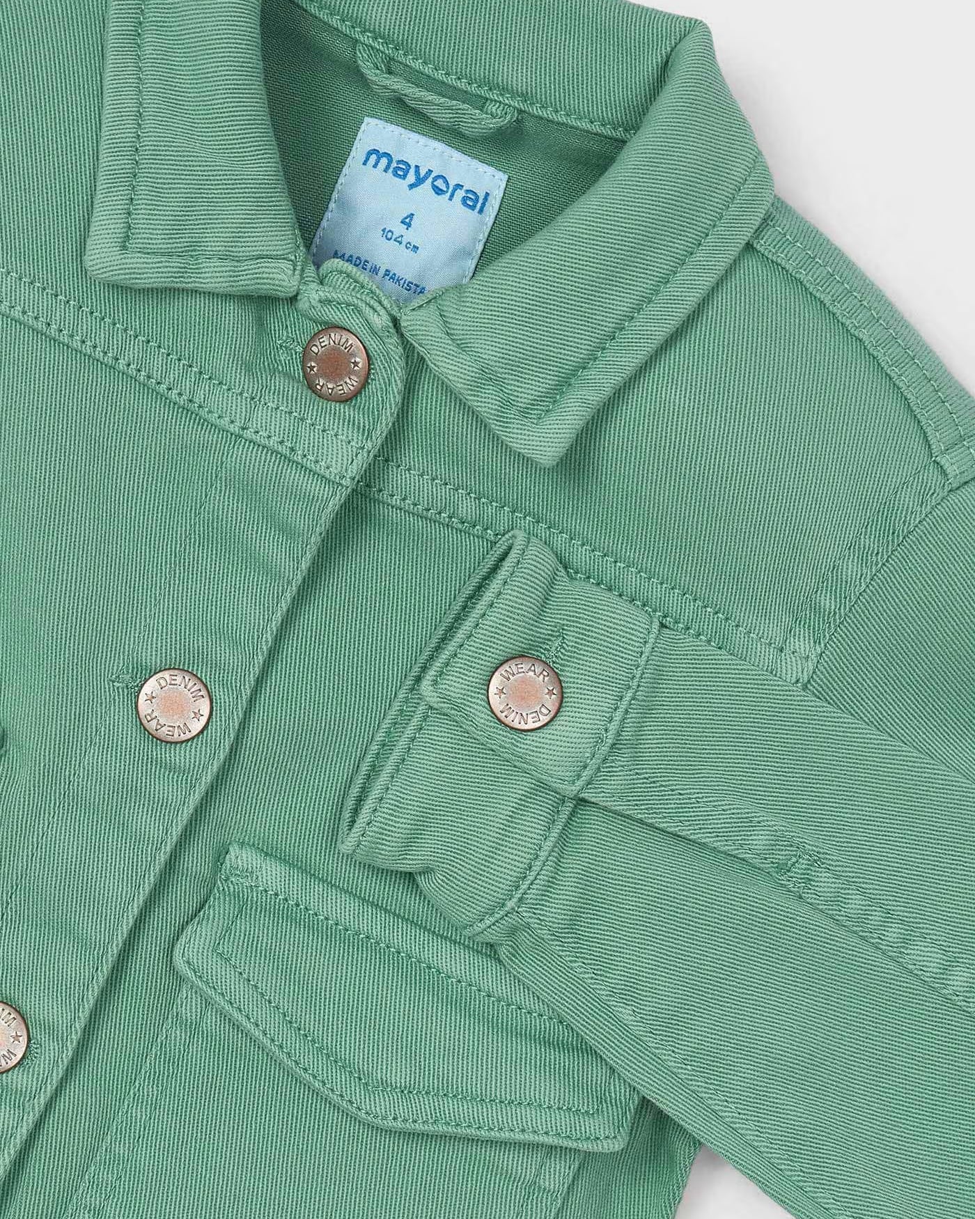 Giubbotto twill bambina Mayoral verde menta Mayoral 2 Anni 92cm