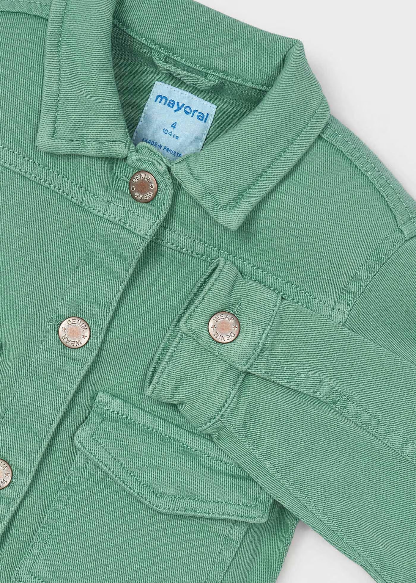 Giubbotto twill bambina Mayoral verde menta Mayoral 2 Anni 92cm