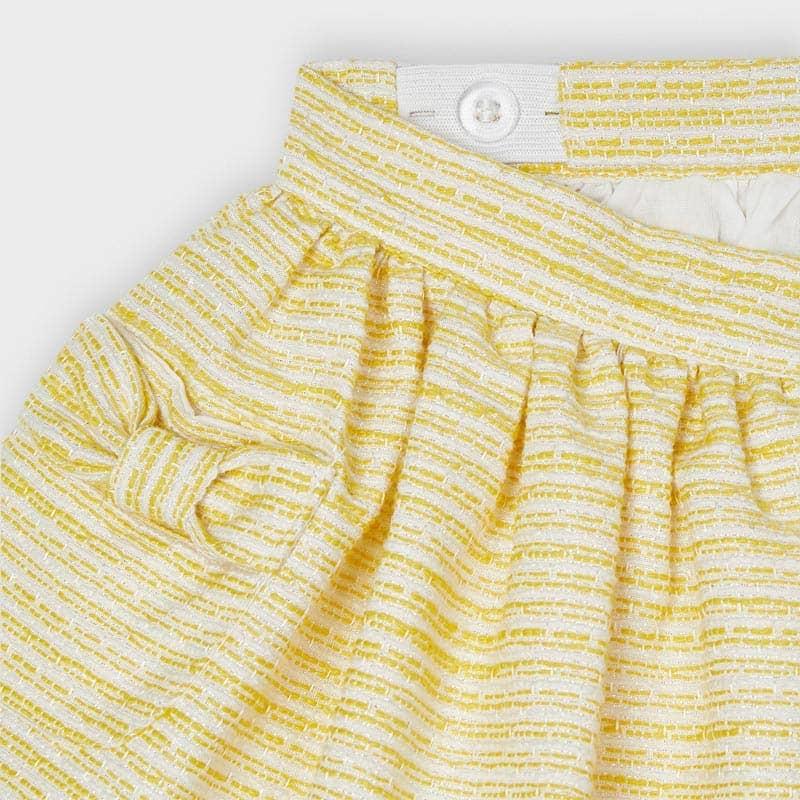 Gonna bambina Mayoral con pinces e tasche gialla - ErreGiModaBimbo