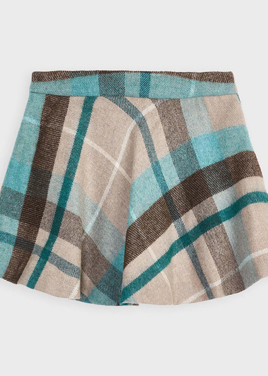 Gonna bambina Mayoral in panno a quadri in lurex Verde - ErreGiModaBimbo