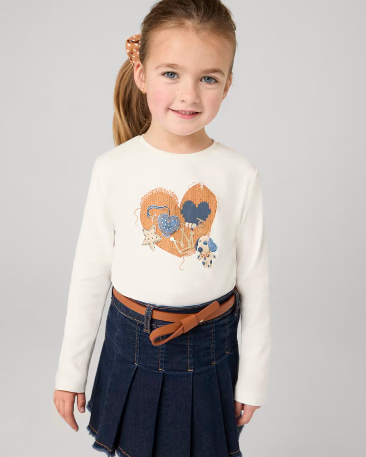 Gonna cintura bambina Mayoral jeans blu scuro Mayoral Blu