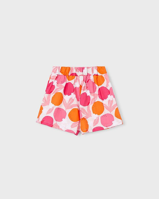 Gonna pantalone bambina Mayoral con fantasia geranio e arancio Mayoral 2 Anni 92cm