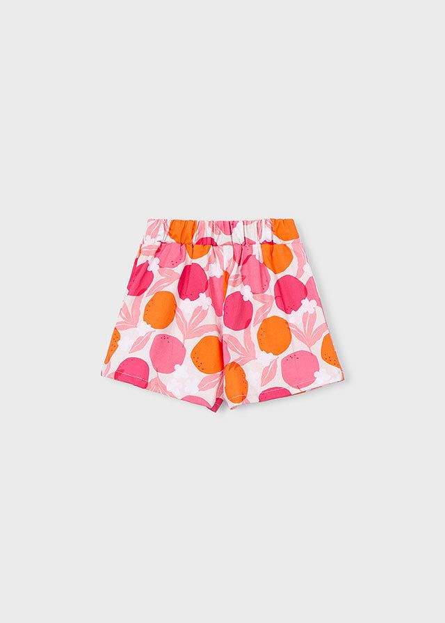 Gonna pantalone bambina Mayoral con fantasia geranio e arancio Mayoral 2 Anni 92cm