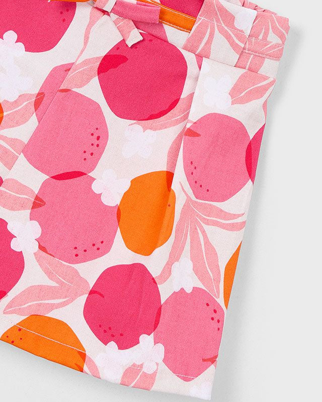 Gonna pantalone bambina Mayoral con fantasia geranio e arancio Mayoral 2 Anni 92cm