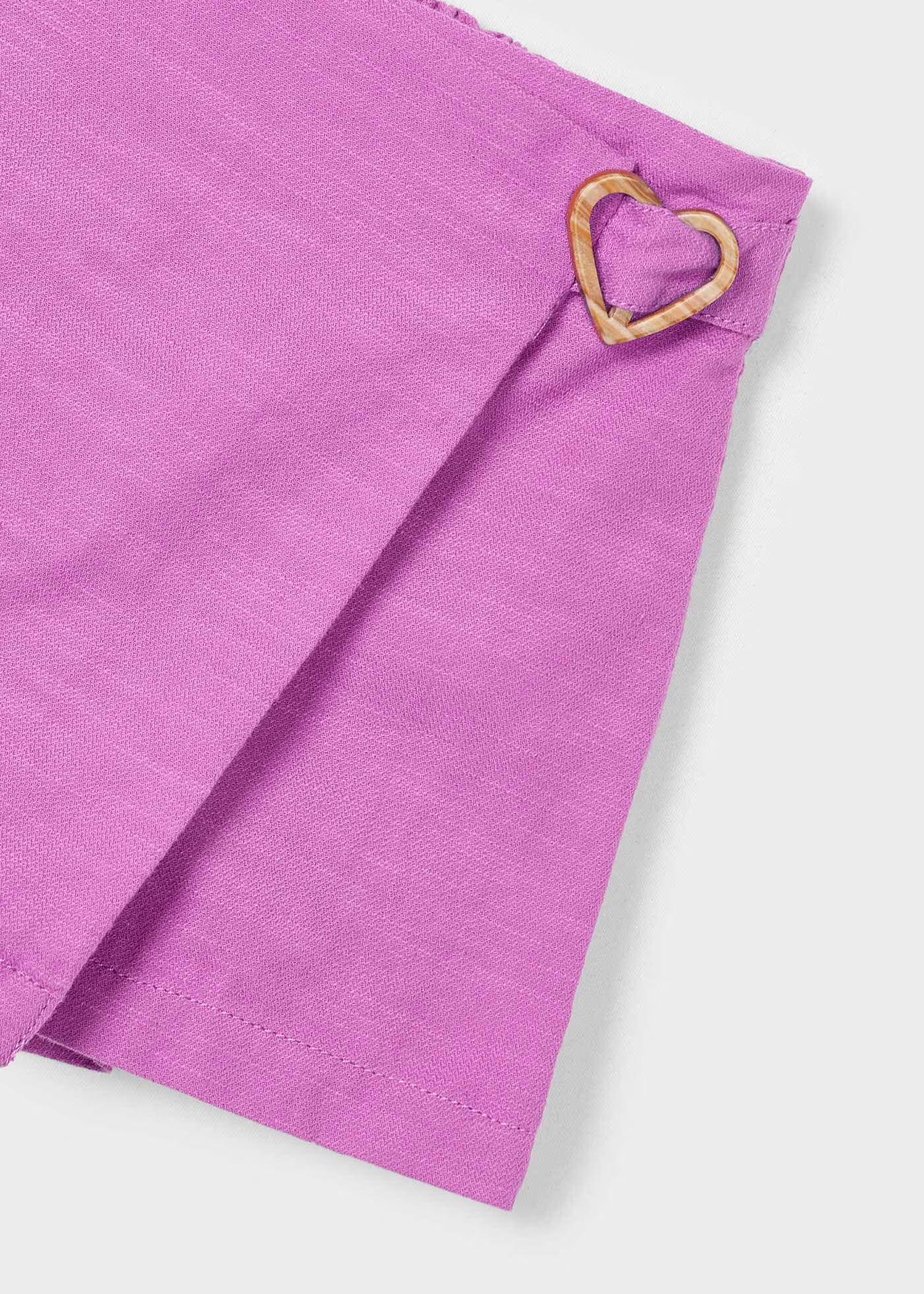 Gonna pantalone fibbia cuore bambina Mayoral malva Mayoral Malva