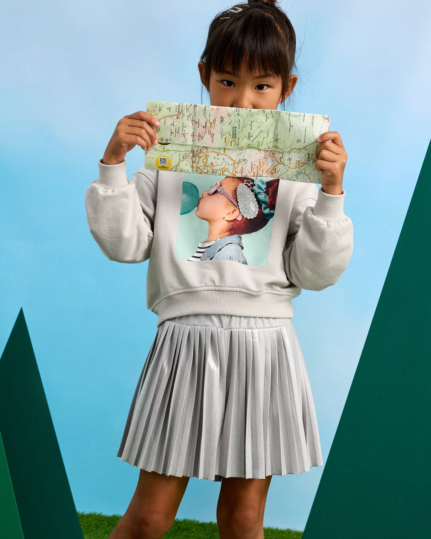 Gonna pantalone plissettato bambina Mayoral grigia Mayoral 2 Anni 92cm