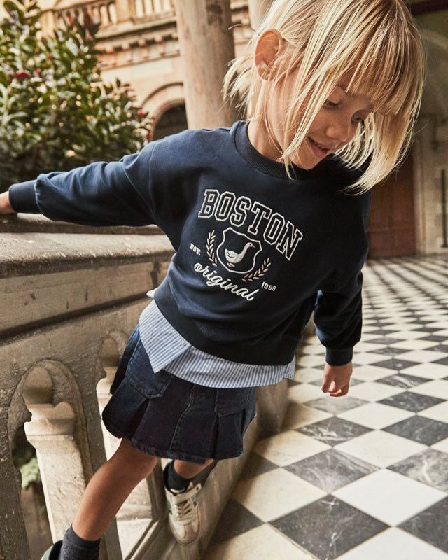 Gonna pieghe bambina Mayoral jeans scuro Mayoral 2 Anni 92cm