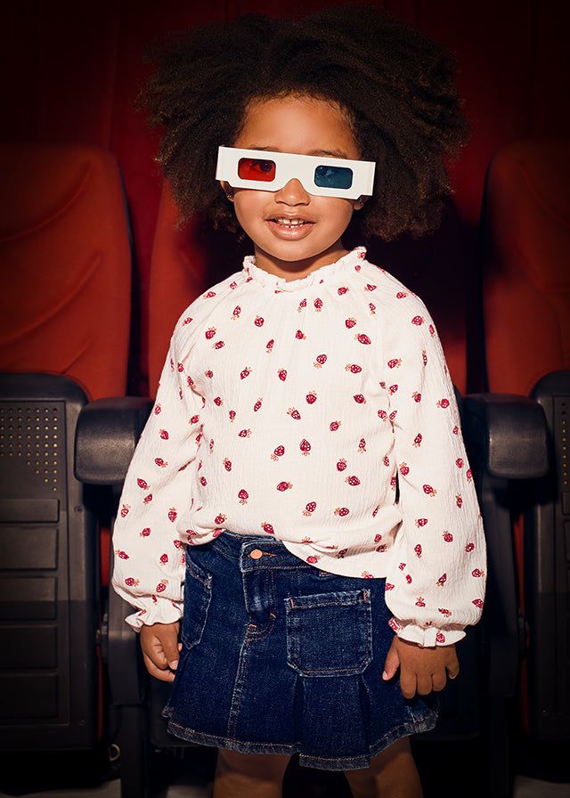 Gonna pieghe bambina Mayoral jeans scuro Mayoral 2 Anni 92cm