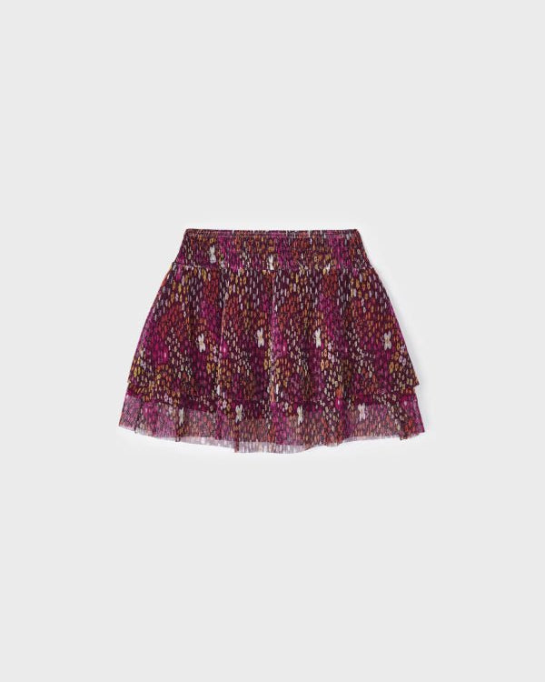 Gonna plissettata stampata tulle bambina Mayoral - ErreGiModaBimbo