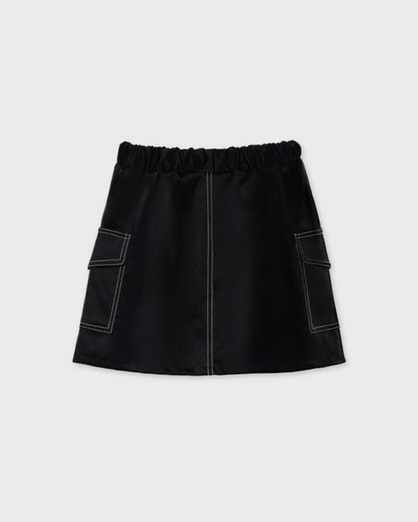 Gonna ragazza ecopelle nera ragazza Mayoral - ErreGiModaBimbo