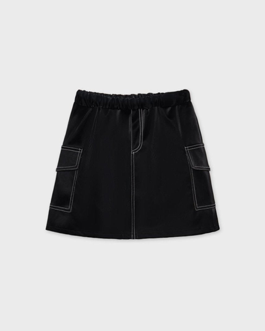 Gonna ragazza ecopelle nera ragazza Mayoral - ErreGiModaBimbo