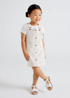 Gonna salopette bambina Mayoral beige tigrato - ErreGiModaBimbo