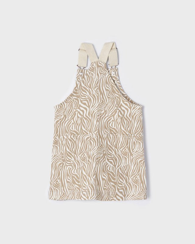 Gonna salopette bambina Mayoral beige tigrato - ErreGiModaBimbo