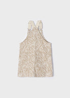 Gonna salopette bambina Mayoral beige tigrato - ErreGiModaBimbo