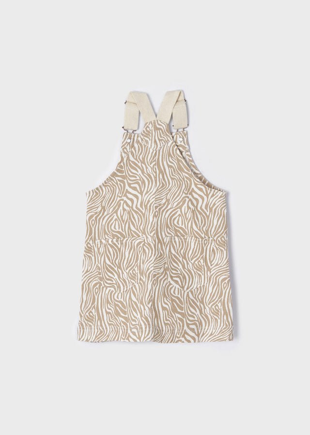 Gonna salopette bambina Mayoral beige tigrato - ErreGiModaBimbo