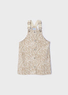 Gonna salopette bambina Mayoral beige tigrato - ErreGiModaBimbo