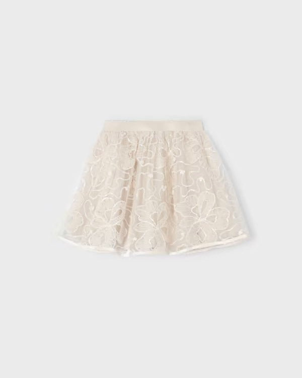 Gonna tulle fantasia bambina Mayoral panna - ErreGiModaBimbo