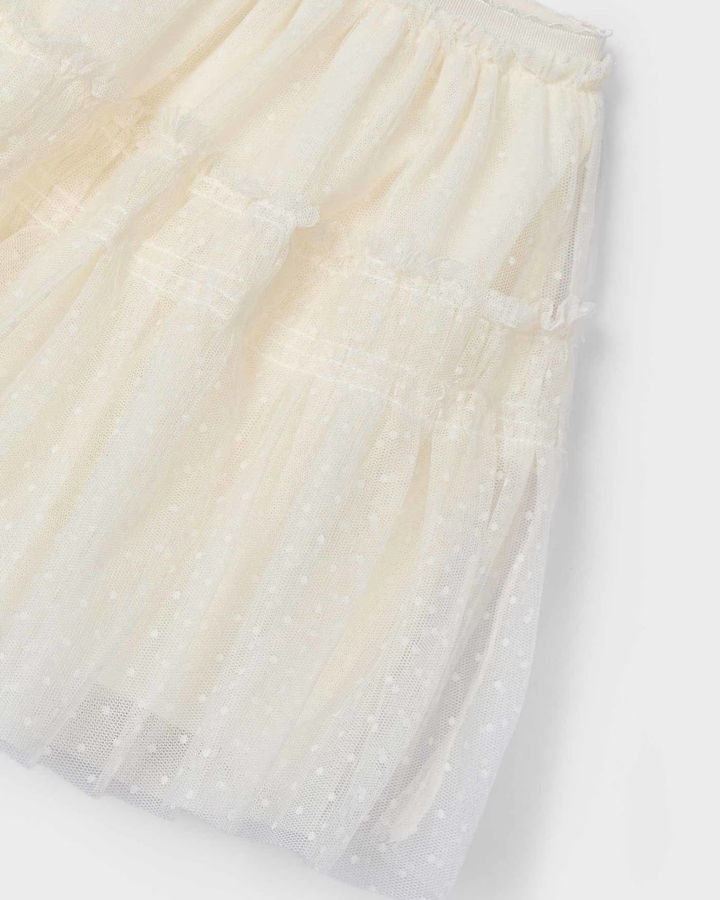 Gonna tulle plumetis bambina Mayoral panna Mayoral Panna