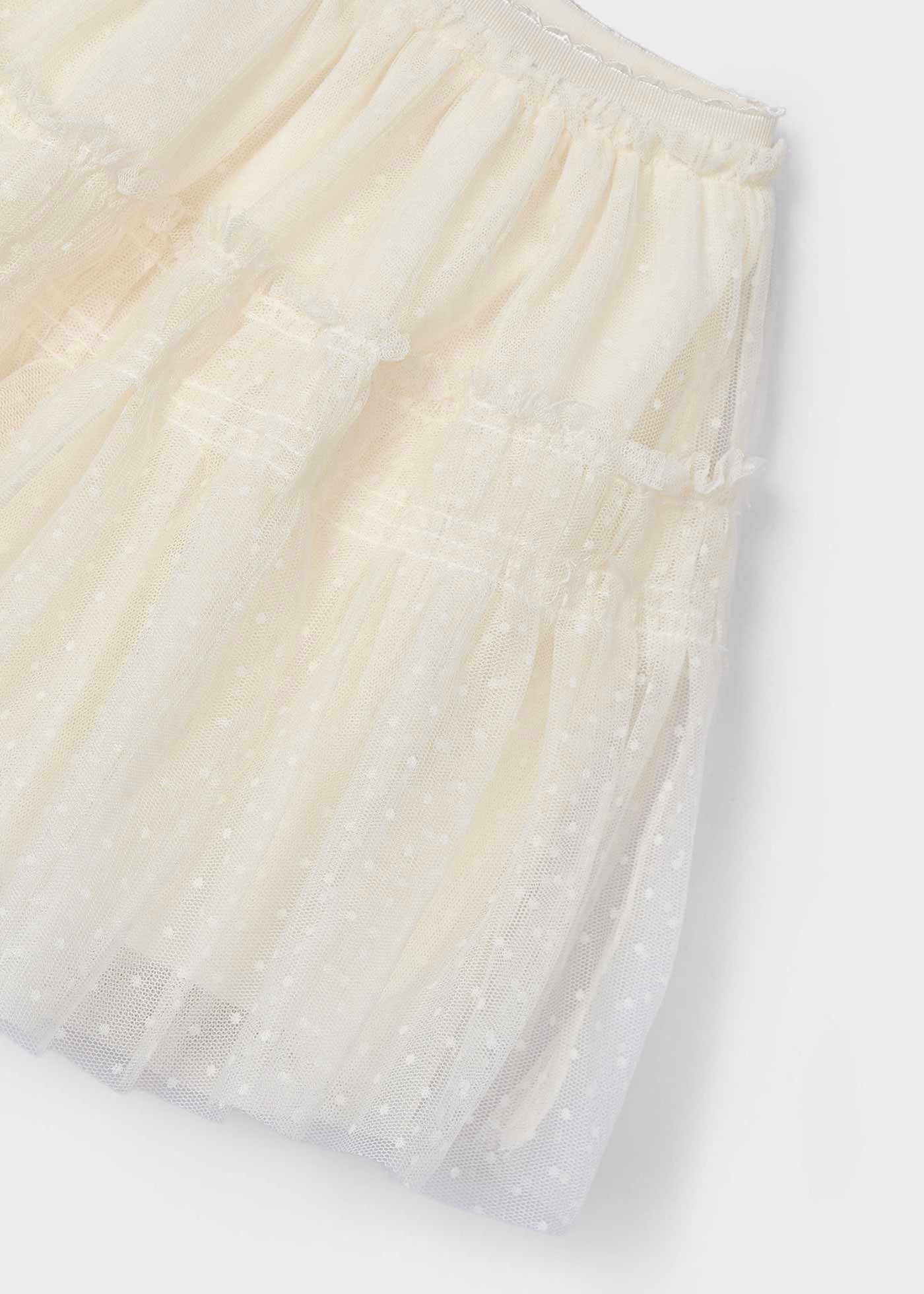 Gonna tulle plumetis bambina Mayoral panna Mayoral Panna