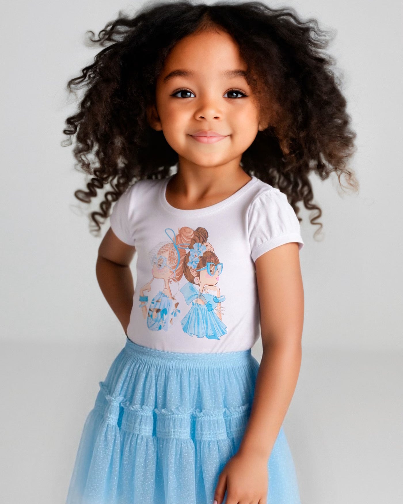 Gonna tulle plumetis bambina Mayoral azzurro cielo Mayoral Azzurro